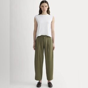 THE EVERYWHERE PANT IN STRETCH LINEN in Kalamata, Size 00